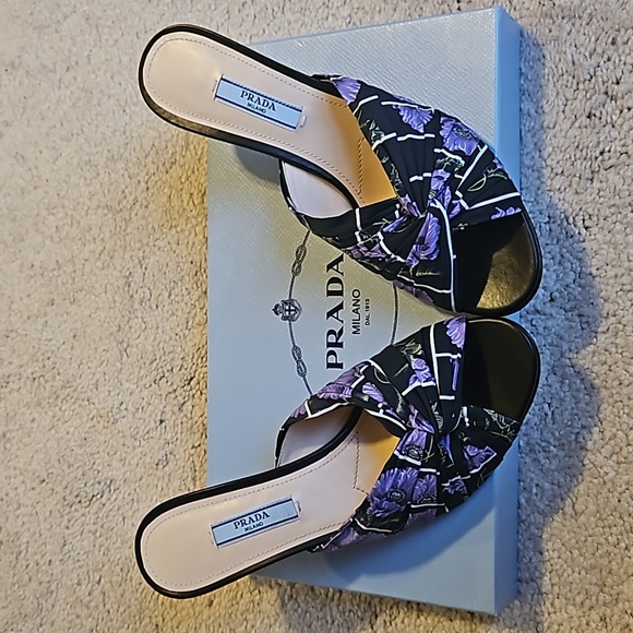 🛑PRADA Calzature Donna Kitten Heels - Picture 3 of 9